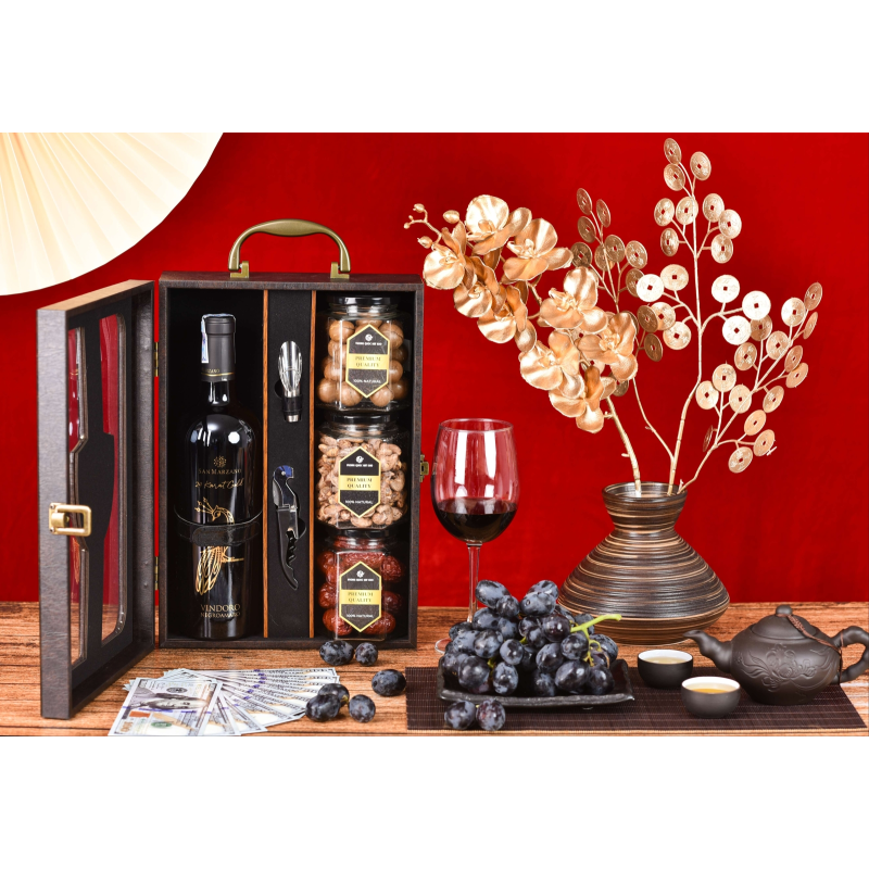 HỘP KÍNH RƯỢU VÀ SET HẠT