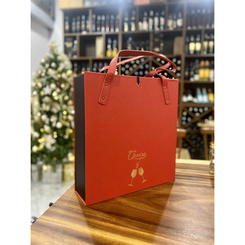 HỘP ĐÔI VANG TBN KÈM 2 LY